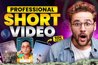 do professional instagram reels, tiktok videos and youtube shorts editing