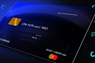 design professional  credit card, visa card, master card