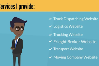 logistics, trucking, dispatch, freight, and moving company website
