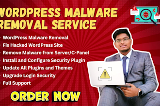 do urgent wordpress malware removal and fast recover hacked wordpress websites