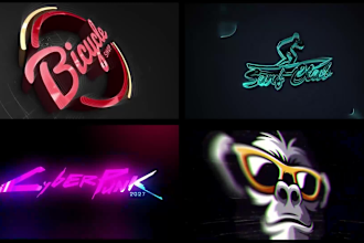 do logo animation video or youtube intro and outro video