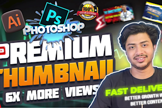 design an eyecatchy youtube thumbnail with high quality