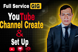 create and set up a professional youtube channel with SEO optimization