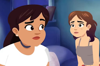 do 2d animation video 2d cartoon story character animation kids music video
