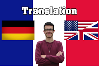 translate english or german into french and reverse