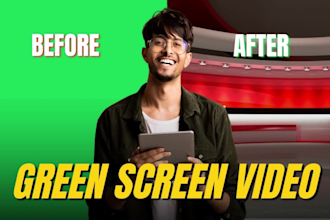do professional rotoscoping, chroma keying and green screen video editing