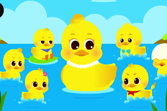 make 2d cartoon video animation for kids and nursery rhymes