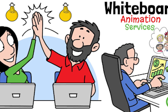 create a high quality whiteboard explainer and doodle animation video