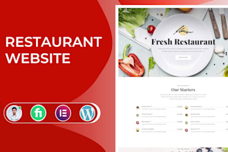 create wordpress cafe, food, and restaurant website