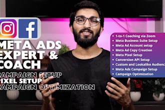 be your meta ads coach and facebook and instagram ads expert