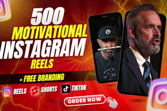 edit 500 viral motivational instagram reels, tiktok videos