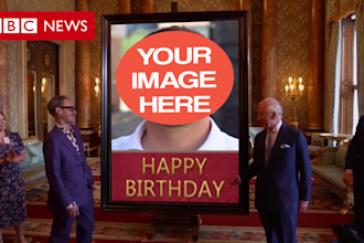 make king charles happy birthday greeting video