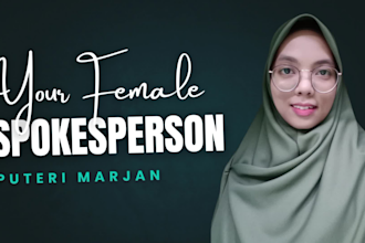 create a spokesperson video based on your need