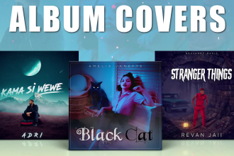 design album cover, single cover, music cover, or podcast cover art