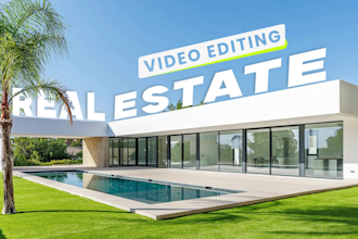 do cinematic real estate and property reels and promos video editing