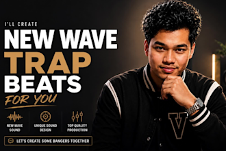 produce custom new wave trap beats for you