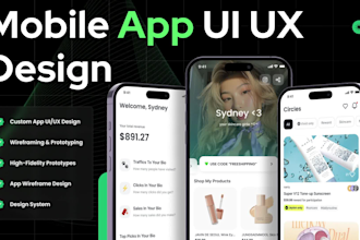 do mobile app design in figma and mobile app ui ux design