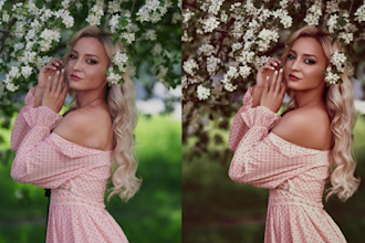 retouch lifestyle photos with natural skin and color