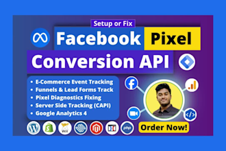 setup or fix meta pixel, facebook conversion API with GTM server side tracking