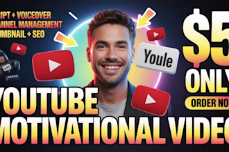 create viral HD motivational videos for youtube, instagram and tiktok