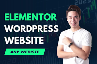 design elementor website by elementor pro as elementor expert