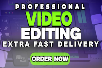 do professional video editing, youtube videos, short clips, motion graphics