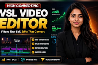 edit vsl video sales latter as a vsl video editor in spanish and english