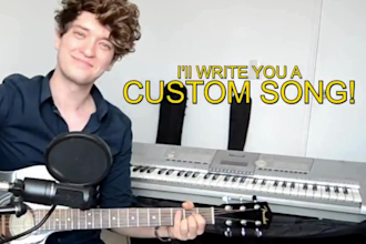 be your songwriter, and custom country song with your lyrics