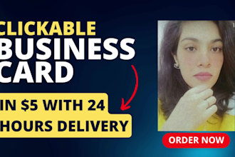 make a clickable digital business card to enhance your brand