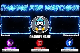 do youtube outro, end screen, end card, subscribe button or lower thirds