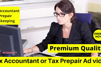 make certified tax accountant bookkeeping short video ads