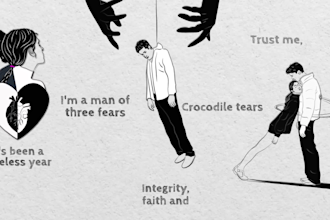 create animated hand drawn lyric music video