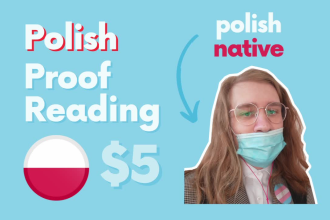 proofread and edit everything you need in polish