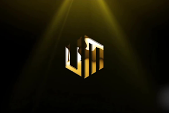 create a custom water drop logo animation, intro or video with professional text