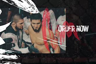 create ufc MMA sports video for youtube channel