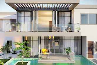 create photorealistic exterior design and rendering