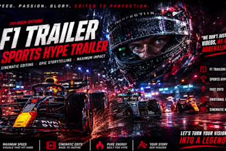 edit cinematic f1, sports documentaries, hype trailers