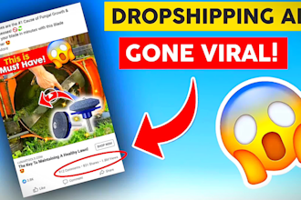 create high converting drop shipping ad for tiktok and facebook