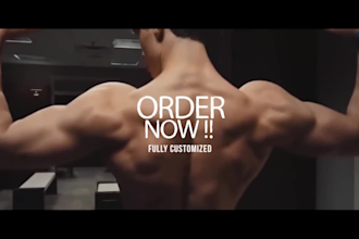 create stunning gym or fitness promotional video