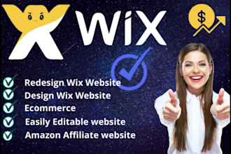 design, redesign wix website, wix store or wix ecommerce shop, wix developer