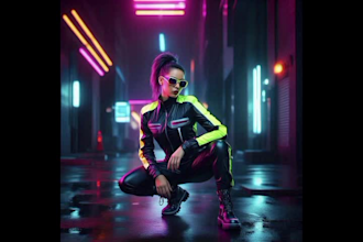 create cyberpunk, retrowave and synthwave style art using ai