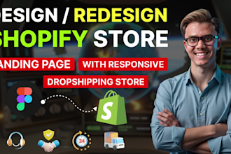 build shopify website, design and redesign figma to shopify