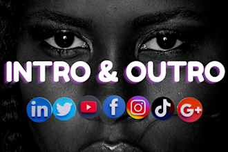 create youtube intro video trailer in 4k quality