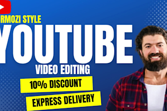 do youtube, podcast and tik tok video editing in hormozi style