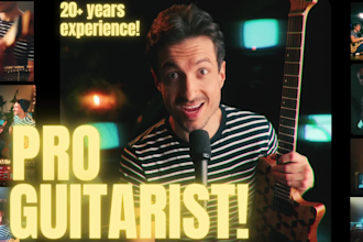 be your studio session guitarist electric and acoustic guitar player solo rhythm