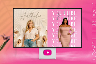 create a youtube intro and outro video in 4k