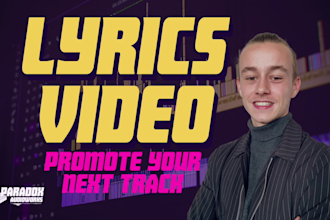 create a lyrics video for your song