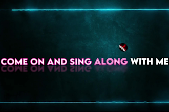 make custom bouncing ball karaoke lyrical video