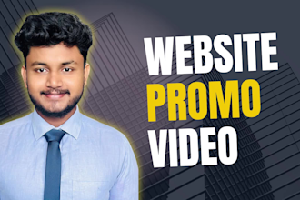 make an unique promo video for your website