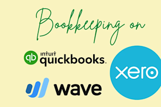 do remote bookkeeping and accounting in quickbooks, xero, and wave